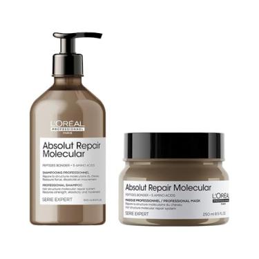 Imagem de Kit L'oréal Professionnel Absolut Repair Molecular Shampoo 500ml + Máscara 250ml