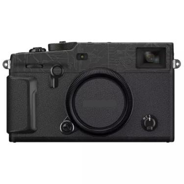 Imagem de Adesivo de capa de câmera X Pro3 para FujiFilm X-Pro3 protetor de câmera película protetora de pele decoração e resistência ao desgaste XPro3 (círculo preto + couro preto)