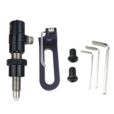 Imagem de ZSHJG Conjunto de êmbolo magnético para flecha e descanso de flecha com arcos recurvos, botão de pressão de parafuso, descanso de flecha de metal, mão direita, mão esquerda com acessório de ferramenta