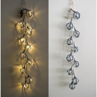 Imagem de SAILINGSTORY Cordão flutuante de pesca de vidro Bolas de bóia de 5 cm Náutico Praia Costeira Decoração de Natal Ornamentos