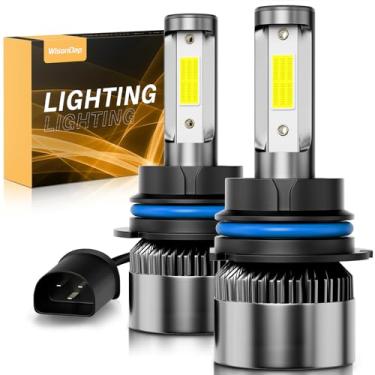 Imagem de WISONDAP 9004/HB1 feixe alto/baixo 6500K branco frio, 60.0000LM 900% mais brilhante, substituição Plug & Play IP68 à prova d'água com 2 peças 194 168 T10 2825 lâmpada LED para luz interior luzes de