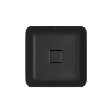 Imagem de Cuba De Sobrepor Quadrada 40Cm Deca Slim Ébano Fosco