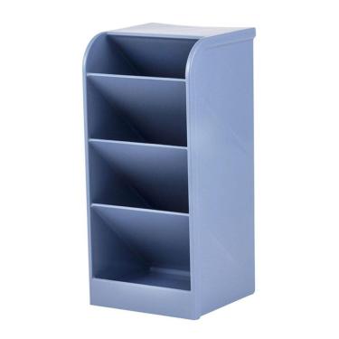 Imagem de Organizador diagonal multiuso 4 divisões azul pastel Waleu