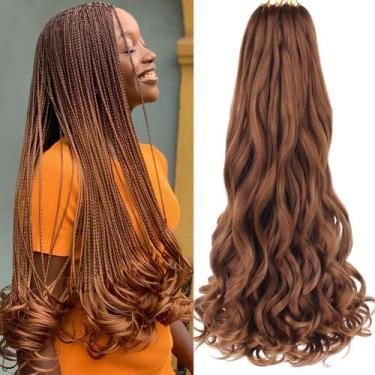 Imagem de Braiding Hair COOKOO Honey Brown 18 polegadas French Curl x9 585g