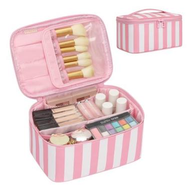 Imagem de Bolsa de maquiagem OCHEAL Travel Organizer à prova d'água - rosa