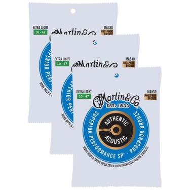 Imagem de Cordas de guitarra Martin Authentic Acoustic Superior (pacote 3)