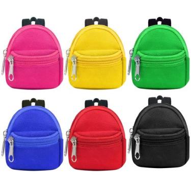 Imagem de Mochilas para bonecas UNICORN ELEMENT para bonecas, 6 peças, mini zípe