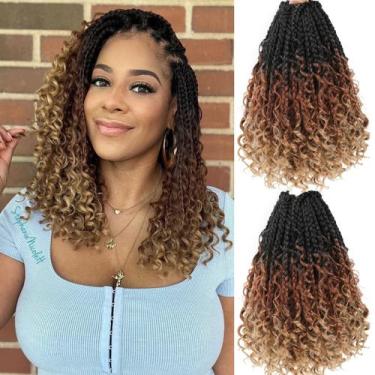Imagem de Crochet Hair Wodun Goddess Box Braids de 14 polegadas para mulheres ne
