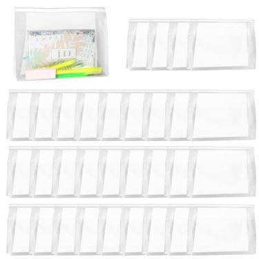 Imagem de Bolsa de maquiagem transparente GAWBYET Mini 50 unidades de PVC imperm
