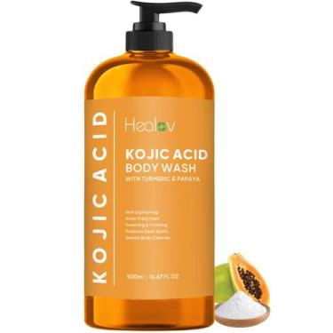 Imagem de Sabonete corporal Healov Kojic Acid com açafrão e mamão 100% natural
