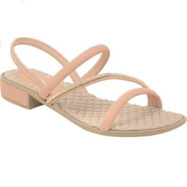Imagem de Sandalia Piccadilly Original Rasteira Strass Ortopedica-Feminino