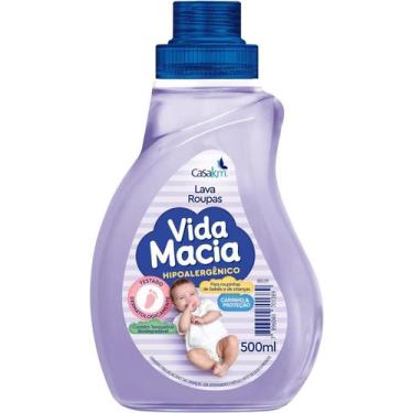 Imagem de Kit c/ 3 Casa Km Lava Roupas Liquido Vida Macia 500Ml - Aopvui