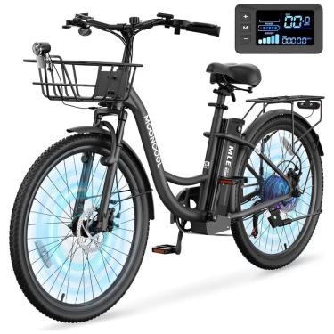 Imagem de Bicicleta Elétrica para Adultos com Motor 700W Pico, Quadro em Alumínio 6061, Bateria Removível 36V 10,4Ah, Autonomia de até 64 km