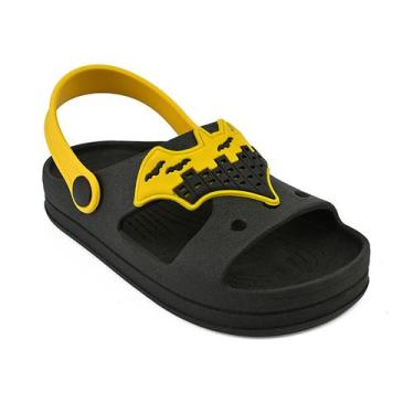 Imagem de Sandália Infantil Menino Babuche Antiderrapante Escolar Passeio Desenh