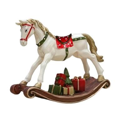 Imagem de BLWOTMOR Estátua de Cavalo de Balanço Portátil E Elegante, Decoração para Sala de Estar, Quarto, Escritório