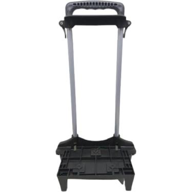 Imagem de Carrinho com Rodinha para Mochila Escolar Universal 40cm 2 Hastes com Trava Preto