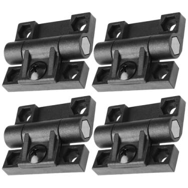 Imagem de The Lord of the Tools 4 peças de dobradiças de torque ajustáveis de plástico preto 36 x 42 mm para portas de armário de guarda-roupa caixas de armazenamento de madeira