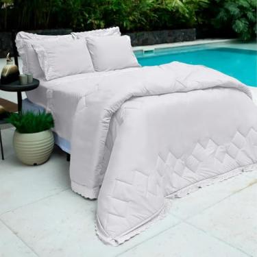 Imagem de Conjunto de Cama Queen Size Buettner Renda Janer 3 Peças Branco