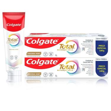 Imagem de Creme Dental Colgate Total Mint Prevenção Ativa 180g 2 unidades