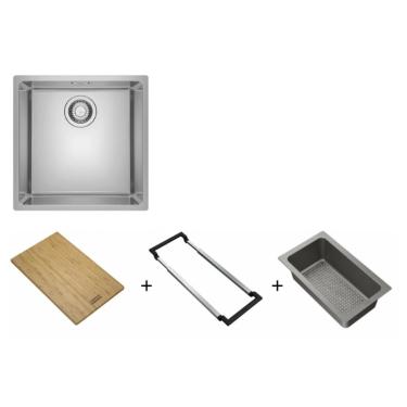 Imagem de CUBA FRANKE DE EMBUTIR LINEA 40x40 C/ ACESSÓRIOS ALL-IN 18071