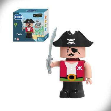 Imagem de Blocos de Montar Pirata Adventure World 9 Peças Blocz