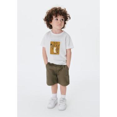 Imagem de Bermuda Infantil Menino Toddler Chino Em Sarja - Hering, 002, Verde