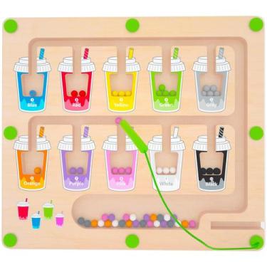 Imagem de Labertinto magnético de colores y números MTYOKILN para niños de 3 a 5