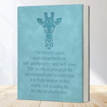 Imagem de Caderno inspirador de girafa, diário de escrita positiva, presente de amor próprio para mulheres adolescentes e meninas amantes de girafa