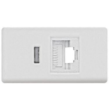 Imagem de Tomada Fone Padrão Americano Tramontina - Módulo 12706