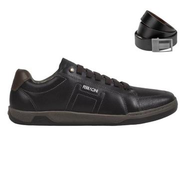 Imagem de Kit Sapatênis Ferracini Lexus Masculino + Cinto