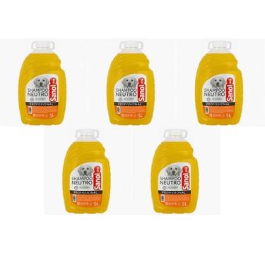 Imagem de Kit com 5 sanol dog shampoo neutro 5 litros