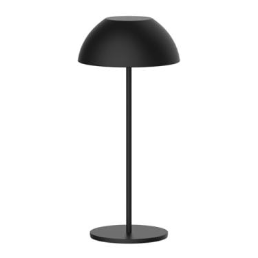Imagem de Newhouse Lighting Aurora, Candeeiro de mesa preto 2700K regulável sem fio USB-C recarregável NHTL-AU-BLK, luminária de mesa sem fio para sala de estar, quarto, mesa de centro e outras decorações de