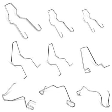 Imagem de 9PCS Clips de Mola Fixação Lâmpada Aço Inoxidável Clamps Farol para H1 H3 H4 H7 - Instalação Segura Faróis Veículos