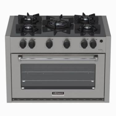 Imagem de Fogão de Embutir 5 Bocas Venax Gaudi Line Inox Gás