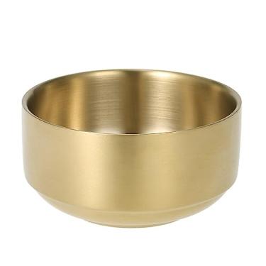 Imagem de Tigela de barbear de metal masculina, caneca de sabão de latão para barbeiro, tigela de sabão de limpeza facial para escova de barbear