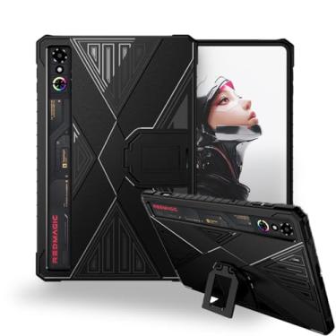 Imagem de Capa para tablet RedMAGIC Astra Gaming/Pad 3 Pro 23.0 cm, suporte ajustável, capa protetora de PC macio com suporte ajustável, leve (preto)