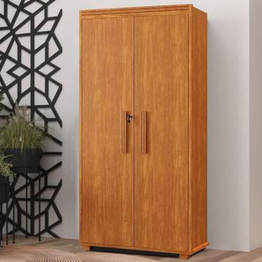 Imagem de Armário Multiuso 2 Portas Com Chave Ideal P/ Quarto 100% Mdf