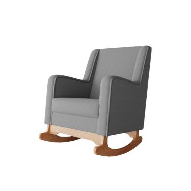 Imagem de Poltrona De Amamentação Com Balanço Aquila Cinza