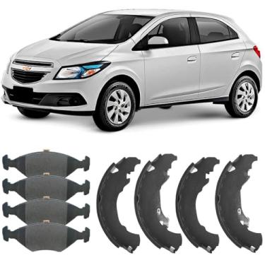 Imagem de Kit Pastilha Sapata Freio Onix 1.0 1.4 2013 A 2018 Frasle