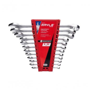 Imagem de Jogo De Chaves Combinadas Mayle 6-22 Mm Com 12 Peças - 102405my