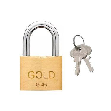 Imagem de Cadeado 45mm Latão Gold Gcc200006