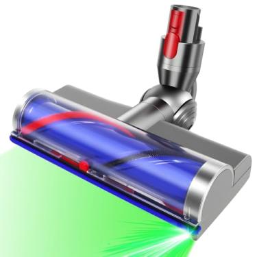 Imagem de LHCOEEO Substituição de cabeça de escova de motor de acionamento direto de liberação rápida e rotação de 270° para Dyson V7 V8 V10 V11 V15, com LED para pisos e tapetes de madeira