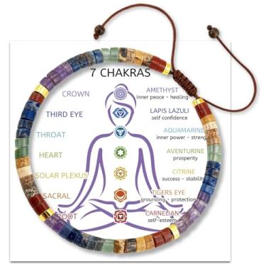 Imagem de Aisity Pulseira com cristais e pedras curativas para meninas adolescentes e mulheres, presente incrível para ela, presentes de Natal fofos para netos, mulheres, adolescentes