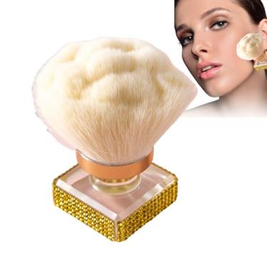 Imagem de Pincel de mistura para maquiagem | Pincel de maquiagem para pó solto | Ferramenta de maquiagem para limpeza de unhas, manicure, pedicure, contorno, realce