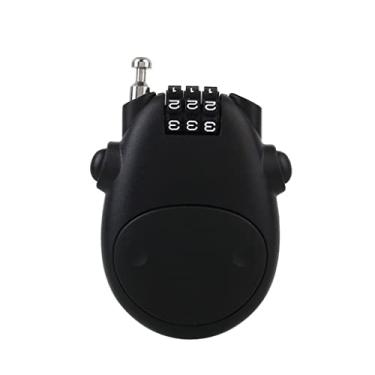 Imagem de Cadeados de combinação de corda telescópica, cadeado com senha de bagagem, bolsa de viagem, bicicleta, segurança, segurança, Ca, trava antifurto de dígito (cor: E) (E)