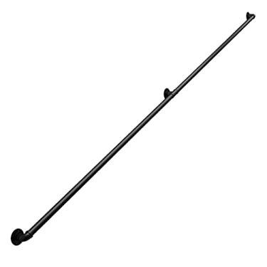 Imagem de Corrimão de ferro forjado corrimão escada kit completo suporte de parede de escada de ferro forjado corrimão antiderrapante para idosos e crianças (tamanho: 85 cm (2,79 pés))