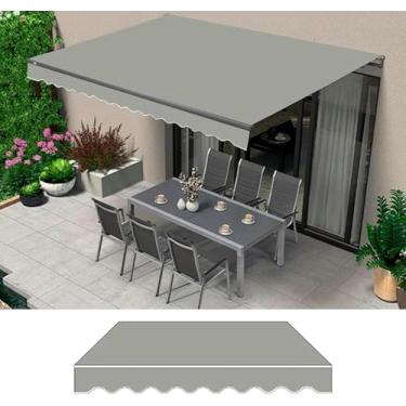 Imagem de FYLFANYAN Cobertura de proteção solar à prova d'água para janela porta mercado retrátil toldo de pátio toldos de substituição para coberturas de pátio para sombra e chuva tecido de toldo de pátio