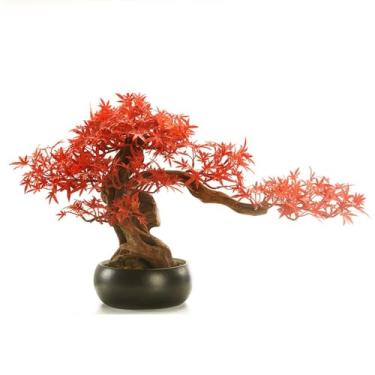 Imagem de Árvores artificiais plantas em vaso árvore bonsai artificial plantas de bordo interior decoração para sala de estar entrada escritório plantas artificiais bonsai
