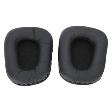 Imagem de SUNGOOYUE Almofadas de Ouvido de Reposição para Electra, Espuma de Memória Preta e Protetores de Couro Proteico, Acessórios para Fones de Ouvido para Jogos, Pacote Com 2