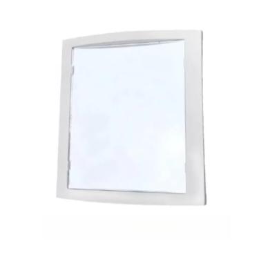 Imagem de Espelho Quadrado Ventosas Box de Banheiro para Fazer a Barba e Maquiagem Sem Parafusos(BRANCO 15,7CM)